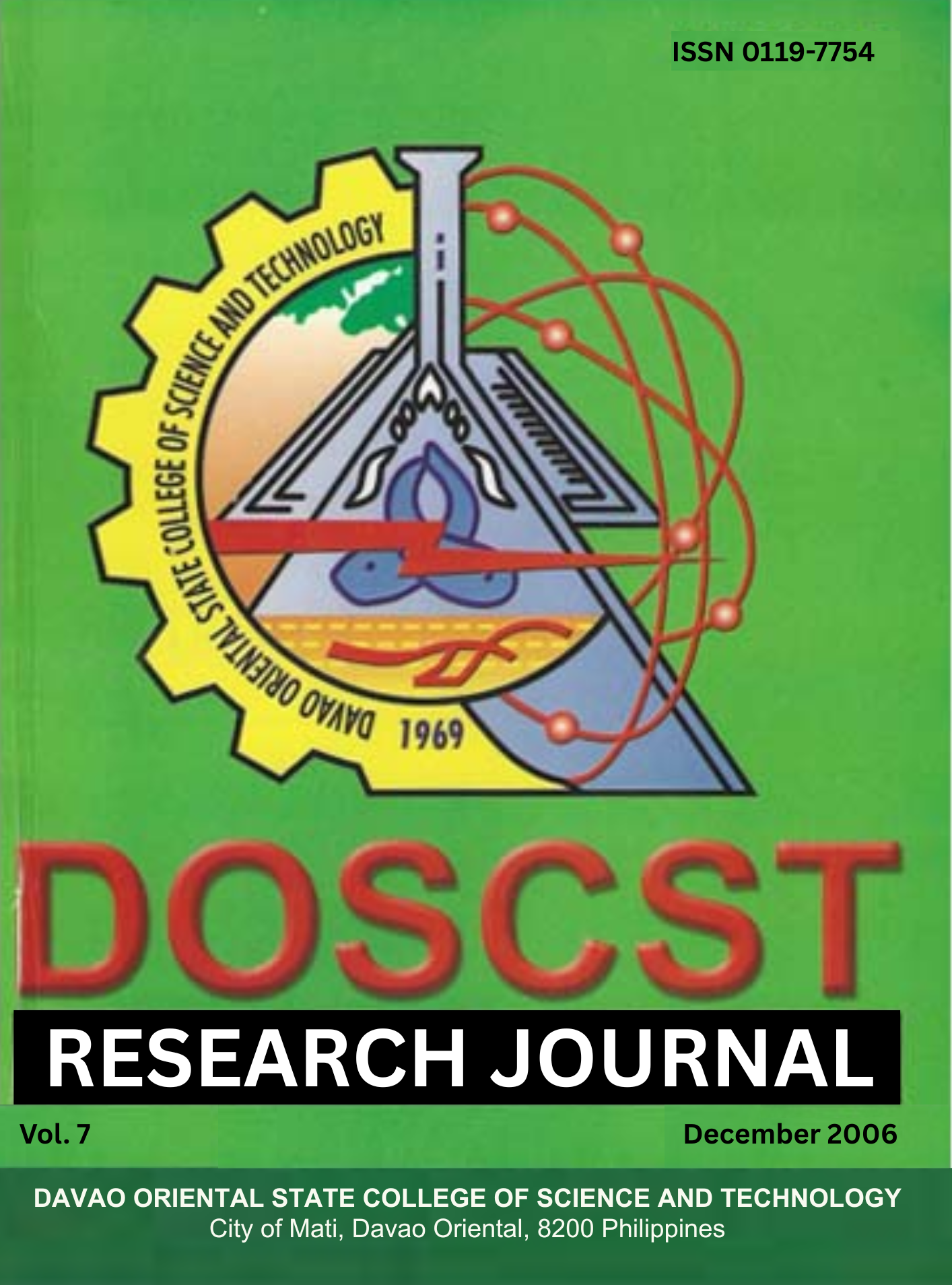 					View Vol. 7 No. 1 (2006): December
				